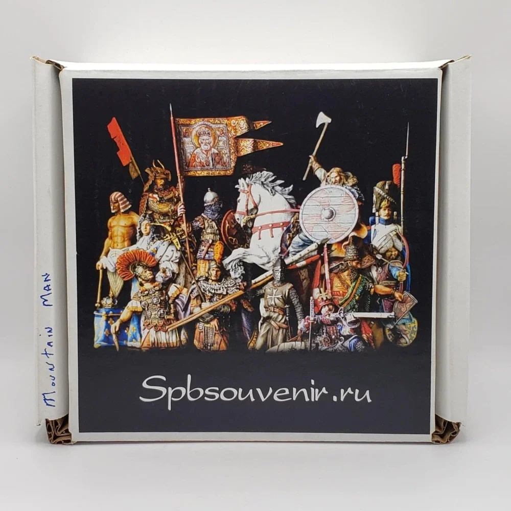 American Trapper & Bird Tin Soldier Collectible Shooting OldWest Diorama Stamped